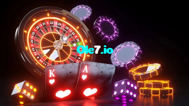 Ole7.io casino presented on mobile device in Pakistan with slots and live games
